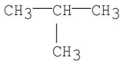 What is the common name for the following structure?   A) isobutane B) isopropylmethane C) t-Butane D) n-Butane E) sec-Butane