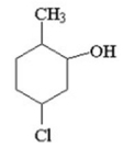 Give the IUPAC name for the following structure.   A) 3-chloro-6-methylcyclohexanol B) 2-methyl-5-chlorocyclohexanol C) 1-chloro-4-methylcyclohexanol D) 5-chloro-2-methylcyclohexanol E) 2-methyl-3-chlorocyclohexanol