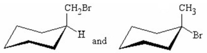 What is the relationship between the structures shown below?   A) not isomers B) constitutional isomers C) conformational isomers D) configurational isomers E) enantiomers