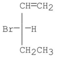Which of the following compounds has an R configuration? A)    B)    C)    D)    E)   