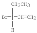 Which of the following compounds has an R configuration? A)    B)    C)    D)    E)   