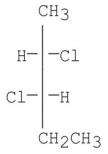 What is the configuration of the following compound?   A) 2S,3R B) 3R,3S C) 2S,3S D) 2R,3R E) Can't do R and S; the compound is achiral.
