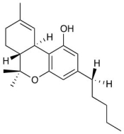 How many stereoisomers exist for this molecule that is the principal psychoactive constituent of marijuana?   A) 2 B) 3 C) 4 D) 5 E) 6