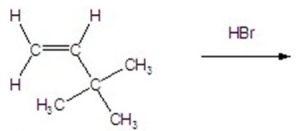 Give the major organic product of the reaction shown.   A)    B)    C)    D)    E)   