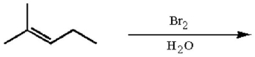 Draw the structure of the major product of the reaction below.  
