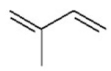 Give the IUPAC name for the following compound.   A) isoprene B) 3-methyl-1,3-butadiene C) 2-methyl-1,3-butadiene D) 2-methyl-2,3-butadiene E) isobutadiene
