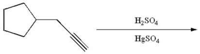 Provide the structure of the major organic product of the following reaction.  