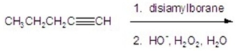 Give the major organic product for the reaction.   A)    B)    C)    D) CH<sub>3</sub>CH<sub>2</sub>CH<sub>2</sub>CH   CHOH E)   