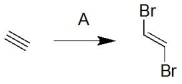 What is the structure of the missing reagents A and B below?  