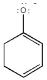 Draw all major resonance contributors of the species below.  