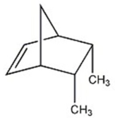What diene and what dieneophile could be used to prepare the following?  