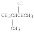 Which of the following alkyl halides gives the slowest S<sub>N</sub>2 reaction? A) CH<sub>3</sub>CH<sub>2</sub>Cl B)    C)    D)    E)   