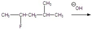 Give the major product for the following E2 reaction.   A)    B)    C)    D)    E)   