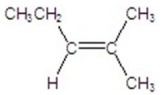 Give the major product for the following E2 reaction.   A)    B)    C)    D)    E)   