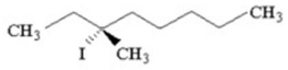 How many distinct alkene products are possible when the alkyl iodide below undergoes E2 elimination?   A) 1 B) 2 C) 3 D) 4 E) 5