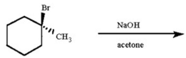 Draw all likely alkene products in the following reaction and circle the product you expect to predominate.  