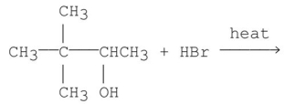 What is the major product of the following reaction?   A)    B)    C)    D)    E)   