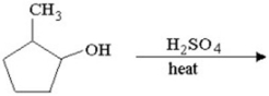 Draw all likely products of the following reaction and circle the product you expect to predominate.  