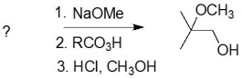 Predict the starting material for this reaction.  