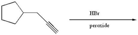 Provide the structure of the major organic product of the following reaction.  