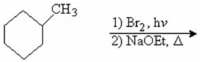 Name the product for the following reaction.  
