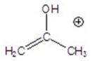 Give the ion that corresponds to a m/z ratio of 58 in a mass spectrum of 2-pentanone. A)    B)    C)    D)    E)   