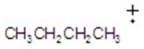 Give the ion that corresponds to a m/z ratio of 58 in a mass spectrum of 2-pentanone. A)    B)    C)    D)    E)   