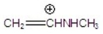 Give the fragment(s) that corresponds to a m/z charge of 58 for ethylpropylamine.You may choose more than one answer. A)    B)    C)    D)    E)   