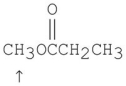 What splitting pattern is observed in the proton NMR spectrum for the indicated hydrogens?   A) singlet B) doublet C) triplet D) quartet E) septet