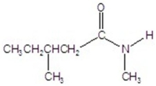 Give the name of the structure.   A) N,2-dimethylpentanamide B) isopentyl methyl amide C) N,2-dimethylbutanamide D) N,3-dimethylbutanamide E) N,3-dimethylpentanamide