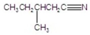 Give the systematic name of the structure.   A) 3-methylpentanenitrile B) 2-methylpentanenitrile C) 2-methylbutanenitrile D) 3-methylbutanenitrile E) 3-methylpentylnitrile