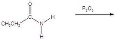 Give the product of the reaction.   A)    B)    C)    D) CH<sub>3</sub>C   N E) CH<sub>3</sub>CH<sub>2</sub>C   N