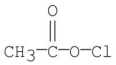 What is the major organic product obtained from the following sequence of reactions?   A)    B)    C) CH<sub>3</sub>COCl D)    E)   