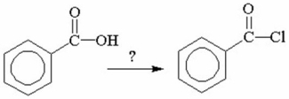 Which of the following reagents is used in the following reaction?   A) Cl<sub>2</sub>/P B) Cl<sub>2</sub>/CCl<sub>4</sub> C) Cl<sub>2</sub>/hυ D) HCl E) PCl<sub>3</sub>