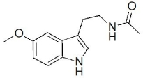 Structure of the nature's sleep inducing hormone,Melatonin is shown below.What carboxylic acid derivative/s is/are featured in this molecule?   A) ether B) amide C) amine D) A and B E) B and C