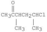 What is the IUPAC name for the following compound?   A) 5-chloro-3-methylhexanone B) 1-chloro-1,3-dimethyl-4-pentanone C) 5-chloro-3,5-dimethyl-2-pentanone D) 5-chloro-3-methyl-2-hexanone E) 2-chloro-4-methyl-5-hexanone