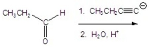 Give the product of the following reaction.  