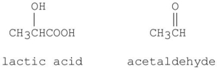 Which of the following is the best method for preparing lactic acid from acetaldehyde?   A) Cl<sub>2</sub>; <sup>-</sup>OH; CH<sub>3</sub>OH B) CH<sub>3</sub>MgBr; <sup>-</sup>OH C) KMnO<sub>4</sub>; <sup>-</sup>OH D) HC   N; H<sub>3</sub>O<sup>+</sup>/heat E) Cl<sub>2</sub>; Mg/ether; <sup>-</sup>OH