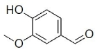 What functional groups are featured in Vanillin shown below?   A) ether,alcohol and aldehyde B) ether,alcohol and ketone C) ether,alcohol and carboxylic acid D) acetal,alcohol and ketone E) acetal,alcohol and aldehyde