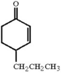 Which of the following compounds will react with methyl vinyl ketone in a Robinson annulation to generate the cyclic enone below?   A) 1-pentene B) cyclohexanone C) 2-pentanone D) pentanal E) none of the above