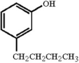 What is the proper name of the compound below?   A) 1-phenoxyethane B) ethyl phenyl ether C) m-butylhydroxybenzene D) o-butylhydroxybenzene E) m-butylphenol