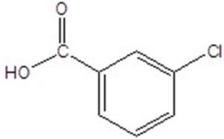 Name the following structure.   A) 2-chlorobenzoic acid B) 3-chlorobenzoic acid C) 2-chlorobenzaldehyde D) 3-chlorobenzaldehyde E) 3-chloroacetophenone