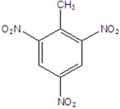 Give the best name for the structure.   A) 2-methyl-1,3,5-trinitrobenzene B) 1,3,5-triaminotoluene C) 1,3,5-trinitrotoluene D) 2,4,6-triaminotoluene E) 2,4,6-trinitrotoluene