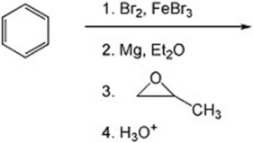 Provide the major organic products of the reaction shown below.  