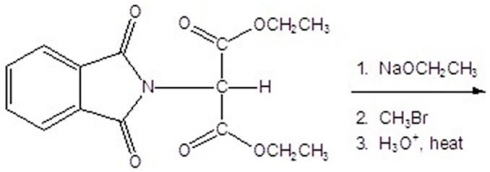 Give the product for the following reaction.   A) alanine B) leucine C) valine D) isoleucine E) glycine