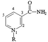 At what position of the pyridinium ring in the coenzyme below will oxidation-reduction reactions take place?   A) 1 B) 2 C) 3 D) 4 E) 5