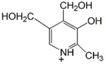 Identify the compound below.   A) pyridoxine B) ascorbic acid C) thiamine D) lipoate E) niacin