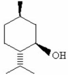 Circle the isoprene units present in menthol below.  