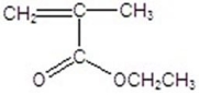 Draw the monomer for poly(vinyl acetate) . A)    B)    C)    D)    E)   