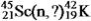 Identify the missing species in the following nuclear transmutation.   A)    B)    C)    D)    E)   